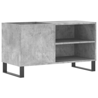 Platenkast 85x38x48 cm bewerkt hout betongrijs 2