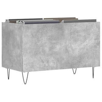 Platenkast 74,5x38x48 cm bewerkt hout betongrijs 3