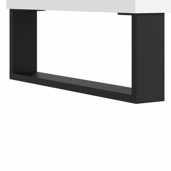 Platenkast 74,5x38x48 cm bewerkt hout wit 7
