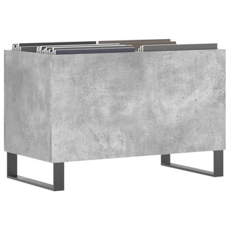Platenkast 74,5x38x48 cm bewerkt hout betongrijs 3