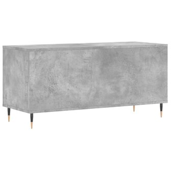 Platenkast 100x38x48 cm bewerkt hout betongrijs 6