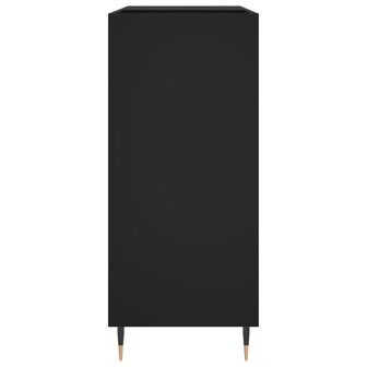 Platenkast 84,5x38x89 cm bewerkt hout zwart 5