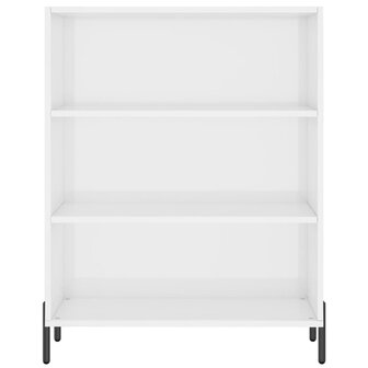 Schappenkast 69,5x32,5x90 cm bewerkt hout hoogglans wit 4