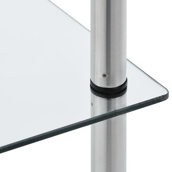 Kastje 6-laags 40x40x160 cm gehard glas transparant 4