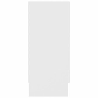 Vitrinekast 120x30,5x70 cm bewerkt hout wit 7