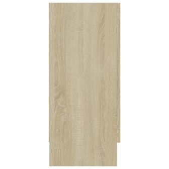 Vitrinekast 120x30,5x70 cm bewerkt hout sonoma eikenkleurig 7