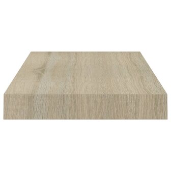 Wandschap zwevend 40x23x3,8 cm MDF eikenkleurig 5
