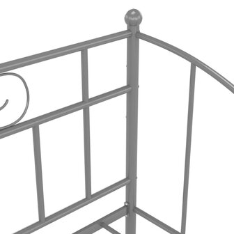 Slaapbankframe metaal grijs 90x200 cm 7