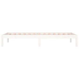 Slaapbank zonder matras 90x200 cm massief grenenhout wit 9