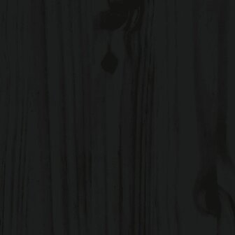 Slaapbank 80x200 cm massief grenenhout zwart 9