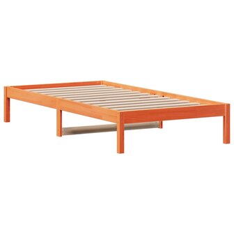 Slaapbank zonder matras 80x200 cm massief grenenhout wasbruin 3
