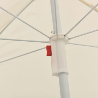 Parasol met stalen paal 180 cm zandkleurig 4