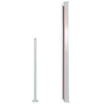 Wind-/zonnescherm uittrekbaar 160x300 cm rood  3