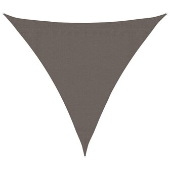 Zonnescherm antraciet driehoekig 3,6x3,6x3,6 m HDPE 2