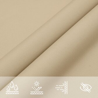 Zonnescherm rechthoekig 2x4 m oxford stof beige  8