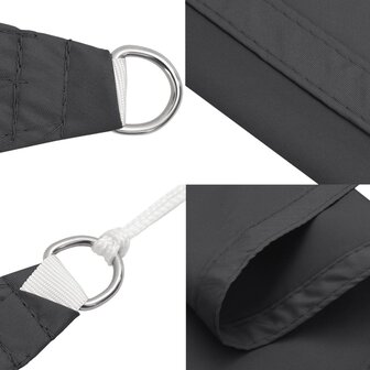 Zonnescherm driehoekig 3,6x3,6x3,6 m oxford stof  7