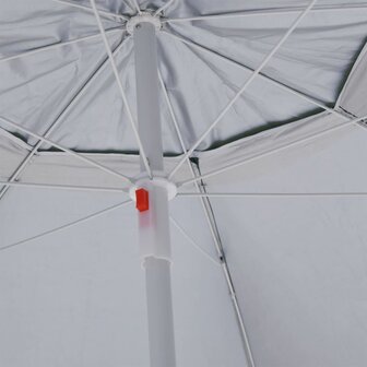 Strandparasol met zijwanden 215 cm groen 7
