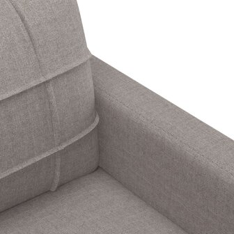 Driezitsbank 180 cm stof taupe 6