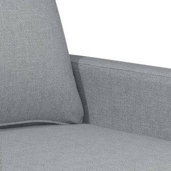 Driezitsbank 180 cm stof lichtgrijs 6