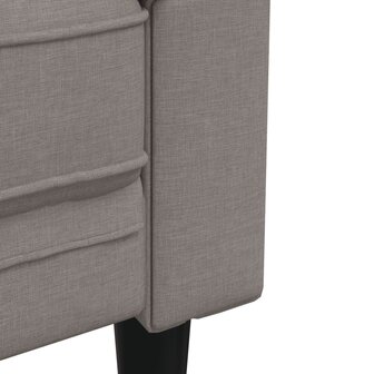 Driezitsbank Chesterfield-stijl stof taupe 7