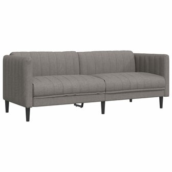 Driezitsbank stof taupe 2