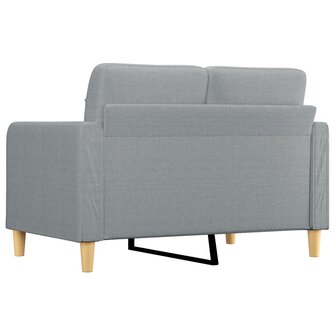 Tweezitsbank 120 cm stof lichtgrijs 5