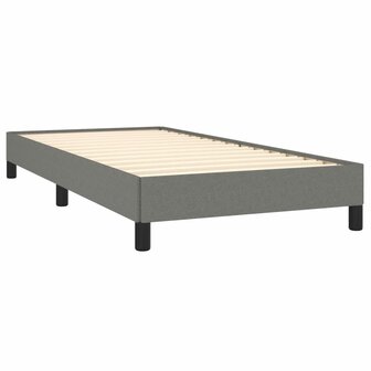 Bedframe zonder matras 100x200 cm stof donkergrijs 4