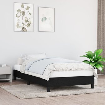 Bedframe zonder matras 100x200 cm stof zwart 1