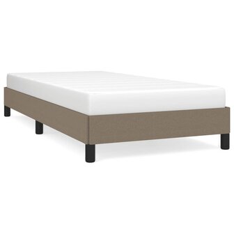 Bedframe zonder matras 100x200 cm stof taupe 2