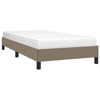 Bedframe zonder matras 100x200 cm stof taupe 3