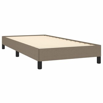 Bedframe zonder matras 100x200 cm stof taupe 4