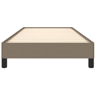 Bedframe zonder matras 100x200 cm stof taupe 5