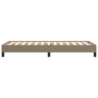 Bedframe zonder matras 100x200 cm stof taupe 6