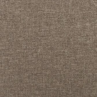 Bedframe zonder matras 100x200 cm stof taupe 8