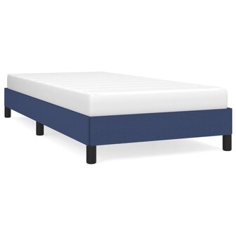 Bedframe zonder matras 100x200 cm stof blauw 2