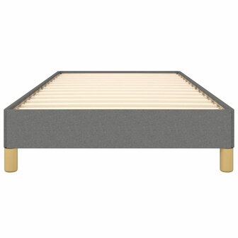 Bedframe zonder matras 100x200 cm stof donkergrijs 5