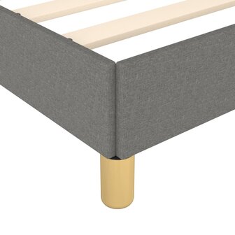 Bedframe zonder matras 100x200 cm stof donkergrijs 7