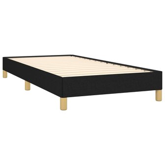 Bedframe zonder matras 100x200 cm stof zwart 4