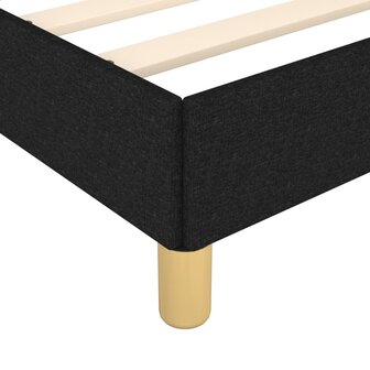 Bedframe zonder matras 100x200 cm stof zwart 7