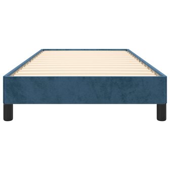 Bedframe zonder matras 80x200 cm fluweel donkerblauw 5