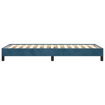 Bedframe zonder matras 80x200 cm fluweel donkerblauw 6
