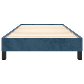 Bedframe zonder matras 90x190 cm fluweel donkerblauw 5