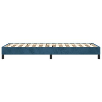Bedframe zonder matras 90x190 cm fluweel donkerblauw 6