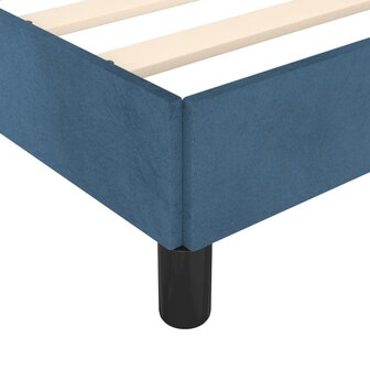 Bedframe zonder matras 90x190 cm fluweel donkerblauw 7