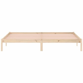 Bedframe zonder matras massief grenenhout 193x203 cm kingsize 5