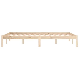 Bedframe zonder matras massief grenenhout 193x203 cm kingsize 6