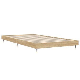 Bedframe zonder matras hout sonoma eikenkleurig 100x200 cm 5