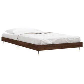 Bedframe zonder matras bewerkt hout bruin eikenkleur 100x200 cm 4