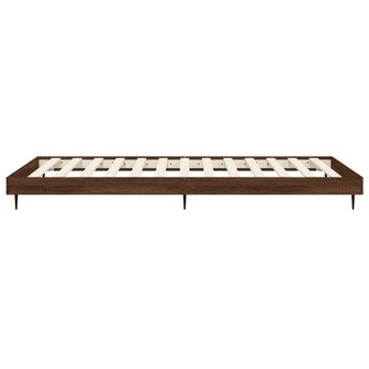 Bedframe zonder matras bewerkt hout bruin eikenkleur 100x200 cm 7