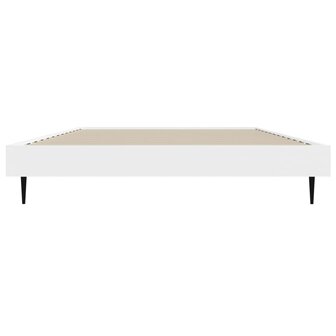 Bedframe bewerkt hout wit 90x200 cm 6